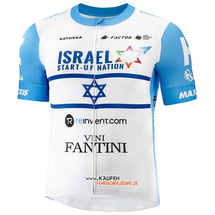 Israel Cycling Academy Kurzarmtrikot 2020 und Kurze Tragerhose Campione Israele